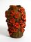 Handgefertigte Clay Vase mit roten Rosen von Rosie Fridrin Rieger, 1918 20