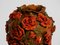 Vaso in argilla fatto a mano con rose rosse di Rosie Fridrin Rieger, 1918, Immagine 6