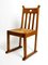 Mid-Century Oak Chairs with Skid Feet & Wicker Seats, Set of 2, Image 12