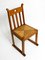 Mid-Century Oak Chairs with Skid Feet & Wicker Seats, Set of 2, Image 19
