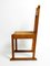 Mid-Century Oak Chairs with Skid Feet & Wicker Seats, Set of 2, Image 14