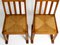 Mid-Century Oak Chairs with Skid Feet & Wicker Seats, Set of 2, Image 5