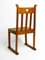 Mid-Century Oak Chairs with Skid Feet & Wicker Seats, Set of 2, Image 13