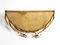 Specchio da parete in ferro placcato in oro con mensola abbinata di Banci, Firenze, Italia, Immagine 10
