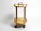 Bar Cart in Beige Goatskin by Aldo Tura, Italy, 1960s, Image 5