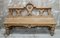 Victorian Bleached Oak Hall Bench 1