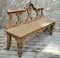 Victorian Bleached Oak Hall Bench 2