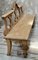 Victorian Bleached Oak Hall Bench 7