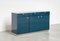 Blue Modernist High Gloss Lacquered Wooden Sideboard, France, 1970s 1