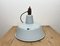 Industrial Grey Enamel Factory Hanging Lamp with Cast Iron Top, 1960s, Image 13