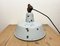 Industrial Grey Enamel Factory Hanging Lamp with Cast Iron Top, 1960s, Image 10