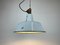 Industrial Grey Enamel Factory Hanging Lamp with Cast Iron Top, 1960s 15