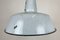 Industrial Grey Enamel Factory Hanging Lamp with Cast Iron Top, 1960s 4