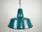 Industrial Green Enamel Factory Pendant Lamp, 1960s 1