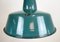Industrial Green Enamel Factory Pendant Lamp, 1960s 4