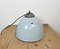 Industrial Grey Enamel Factory Lamp with Cast Iron Top from Zaos, 1960s 12