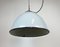 Industrial Grey Enamel Factory Lamp with Cast Iron Top from Zaos, 1960s 6