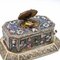 20th Century Austrian Solid Silver-Gilt & Enamel Bird Automaton Box, 1900s 7