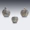 Russisches Teeservice aus Emaille, 19. Jh., Moskau, 1890er, 7er Set 4
