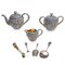 Servizio da tè in argento e smalto, Russia, fine XIX secolo, set di 7, Immagine 1
