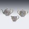 Servizio da tè in argento e smalto, Russia, fine XIX secolo, set di 7, Immagine 3