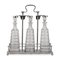 Antique 20th Century German Silver Plated & Cut Glass Tantalus from WMF, 1900s, Set of 3, Image 2