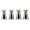 Mid 20th Century Italian Silver Plated Fox Stirrup Cups, 1970s, Set of 4 4