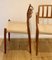 Set of Vintage Model No. 66 & 78 Solid Teak Chairs by Niels O. Møller for J.L. Møllers Møbelfabrik 4