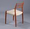 Vintage Model No. 66 & 78 Solid Teak Chairs by Niels O. Møller for J.L. Møllers Møbelfabrik, Set of 2, Image 16