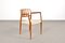 Vintage Model No. 66 & 78 Solid Teak Chairs by Niels O. Møller for J.L. Møllers Møbelfabrik, Set of 2 10