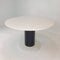 Mesa de comedor redonda de mármol al estilo de Ettore Sottsass, años 80, Imagen 3