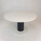 Mesa de comedor redonda de mármol al estilo de Ettore Sottsass, años 80, Imagen 6