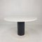 Round Marble Dining Table in the style of Ettore Sottsass, 1980s, Image 1