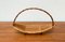 Mid-Century Bamboo and Wood Basket Bowl, 1960s 24