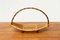 Mid-Century Bamboo and Wood Basket Bowl, 1960s 18