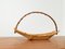 Mid-Century Bamboo and Wood Basket Bowl, 1960s 29
