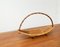 Mid-Century Bamboo and Wood Basket Bowl, 1960s 19