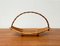 Mid-Century Bamboo and Wood Basket Bowl, 1960s 5