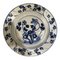 Plato chino de porcelana azul y blanca King Dinasty, Imagen 1