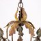 Vintage Painted Metal Chandelier 6