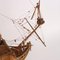 Vintage Handmade Wooden Ship, Image 4