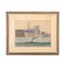 Carlo Fortunato Rosti, Glimpse of Paris, 1934, Watercolor on Paper, Framed 1