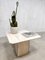 Vintage Italian Marble & Travertine Coffee Table, Image 4