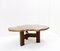 Mid-Century Petrified Wood and Steel Coffee Table 3