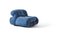 Limited Edition Denim Soriana Armchairs by Afra & Tobia Scarpa for Cassina, Set of 5 6