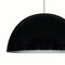 Medium Black Sonora Pendant Lamp by Vico Magistretti for Oluce 2