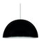 Medium Black Sonora Pendant Lamp by Vico Magistretti for Oluce 1