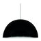 Medium Black Sonora Pendant Lamp by Vico Magistretti for Oluce, Image 1