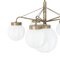 Raw Brass Klyfta 6L Ceiling Lamp by Johan Carpner for Konsthantverk 8