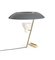 Modell 548 Lampe aus poliertem Messing mit grauem Diffusor von Gino Sarfatti für Astep 10
